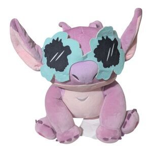 Disney Stitch - Angel Plush Toy With Sunglasses Pink Lilo And Stitch